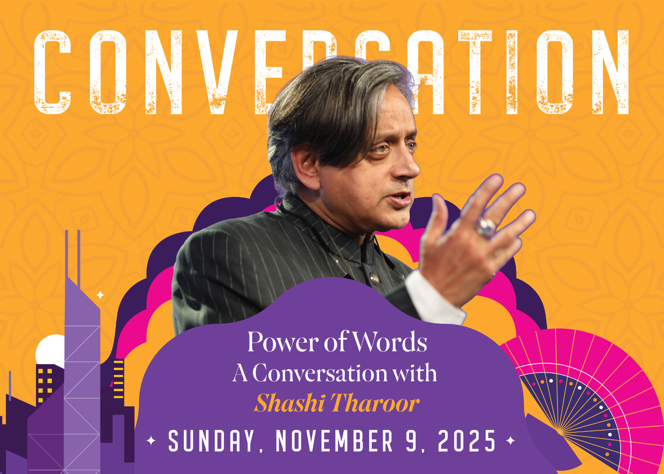 WORDS ON WATER: A Conversation with Shashi Tharoor