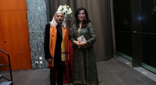 Glorious Zeenat Aman with Sanjoy Roy