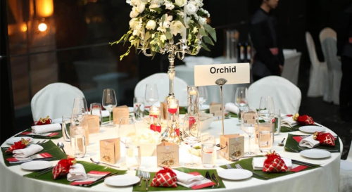 Parsi Wedding Feast Table Orchid